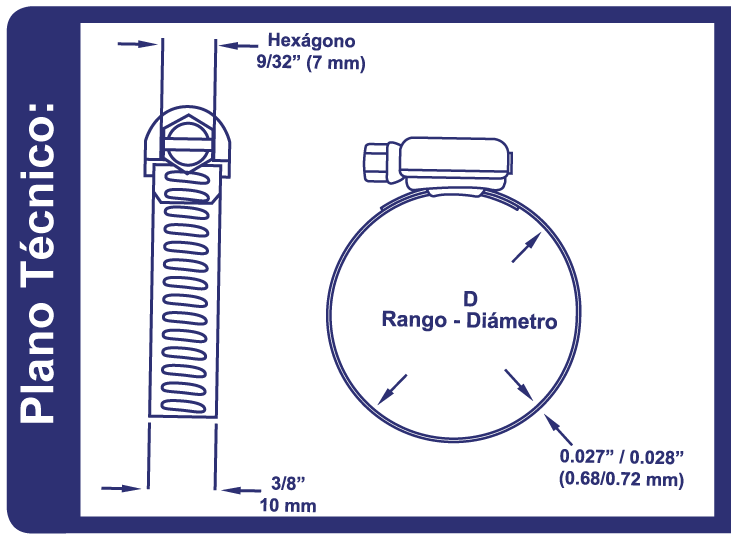 Abrazaderas Total Serie40 Cuadro Plano Tecnico